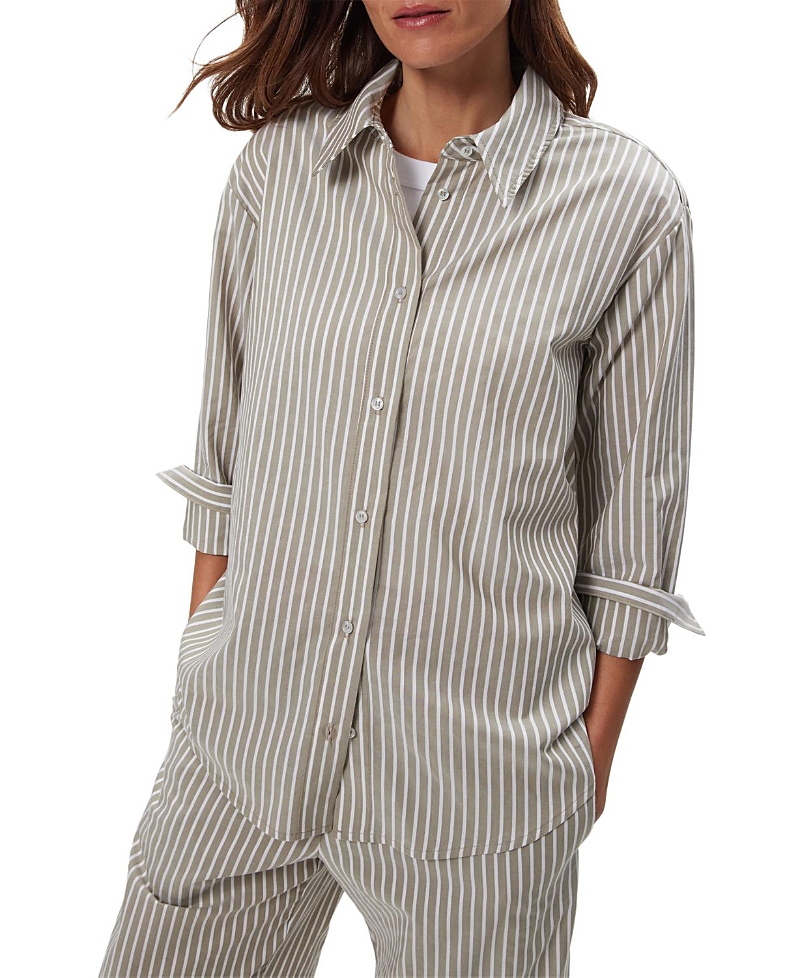 Michael Stars Stripe Carson Button Down Top