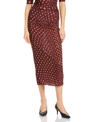 Polka Dot Mesh Skirt