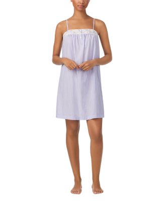 Sleeveless Fashion Lawn Border Trimmed Nightgown