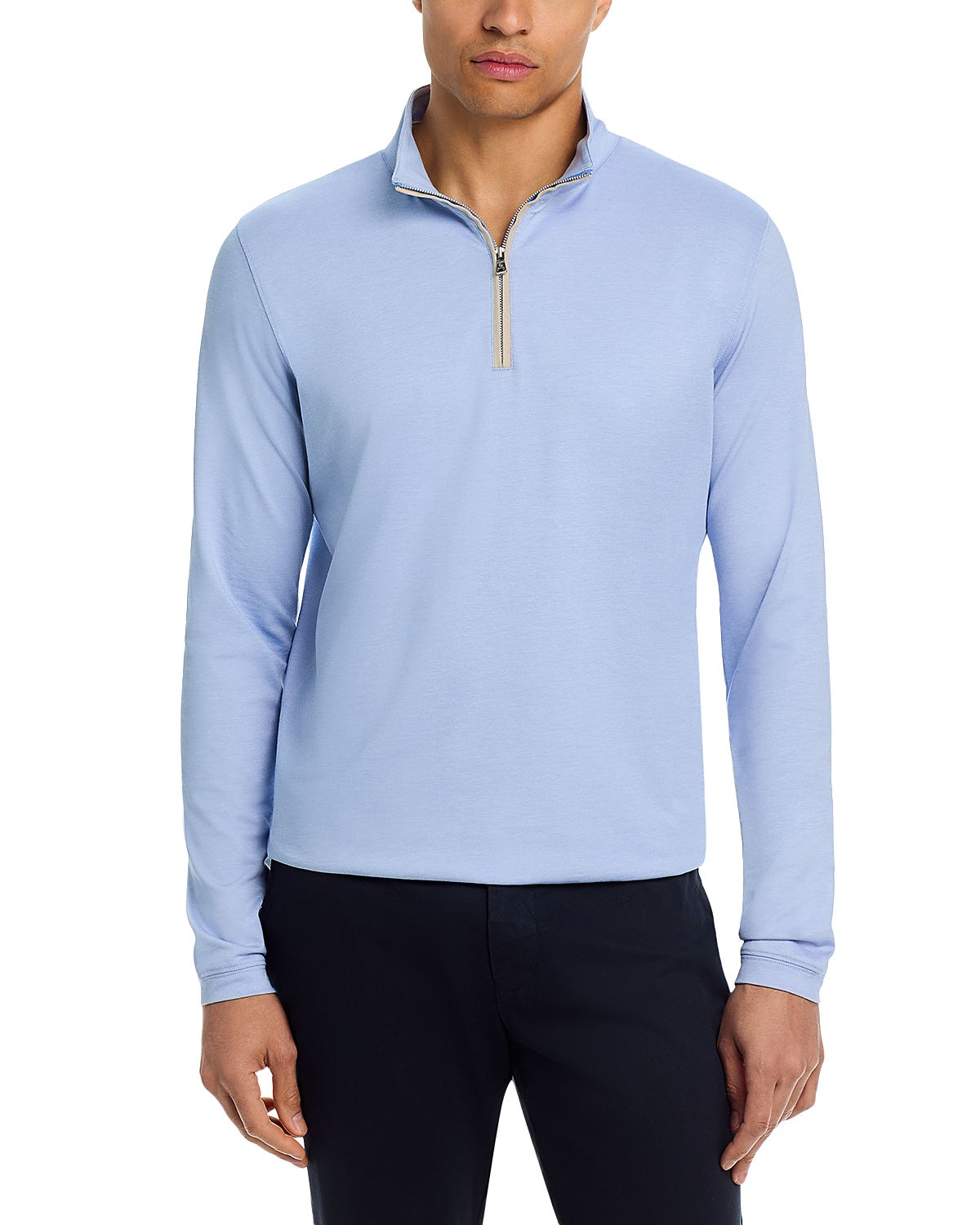 Peter Millar Albatross Pique Quarter Zip Sweater