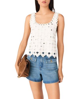 Limiroir Mirrored Crochet Top