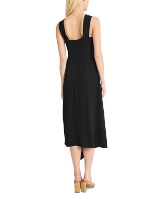 Square Neck Asymmetrical Maxi Dress