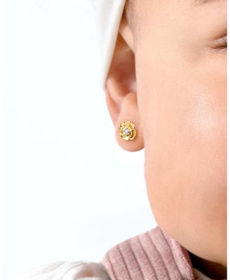 Girls' 14K Gold Rose Radiance Stud Earrings - Baby, Little Kid, Big Kid