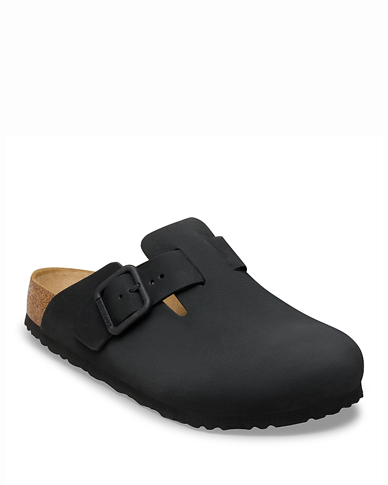 Birkenstock Men's Boston Wire Buckle Clogs in Sandcastle