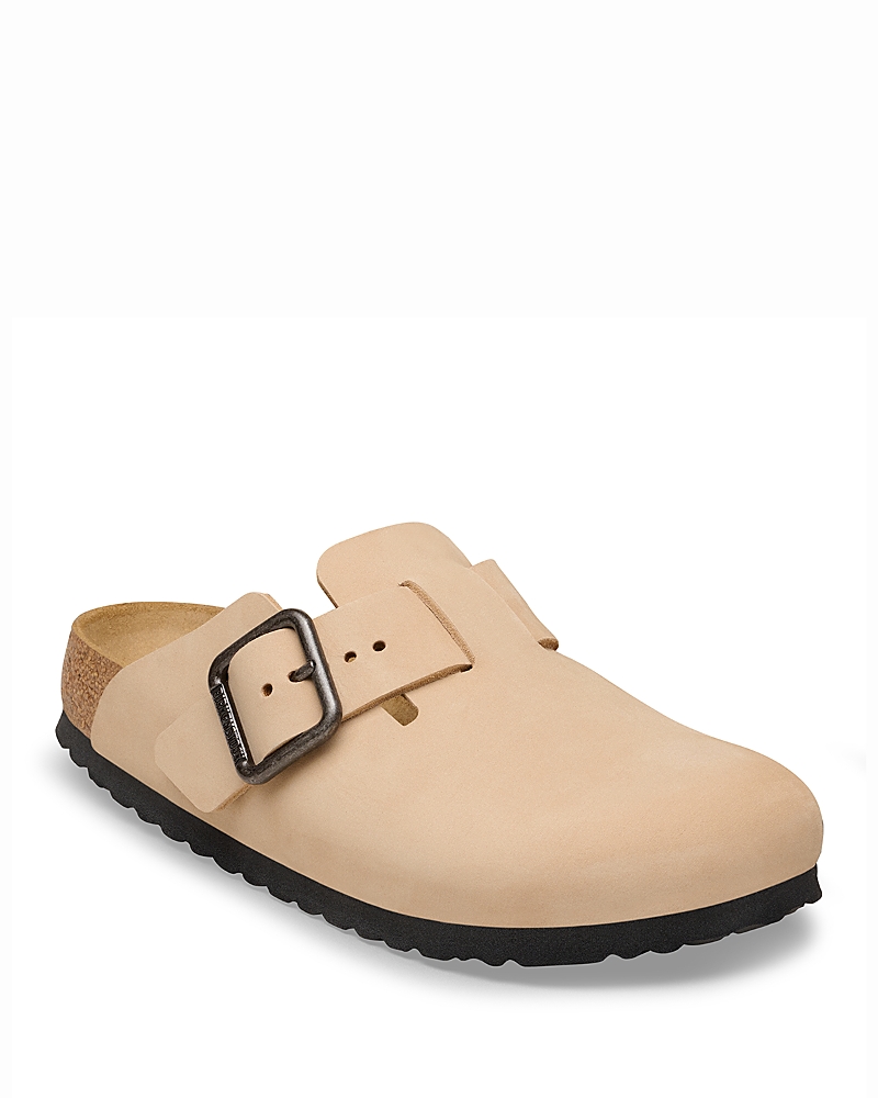 Birkenstock Men's Boston Wire Buckle Clogs in Sandcastle