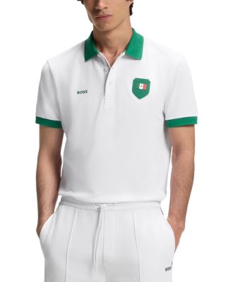 Soccer Pack Luxe Polo Shirt in Mexico White