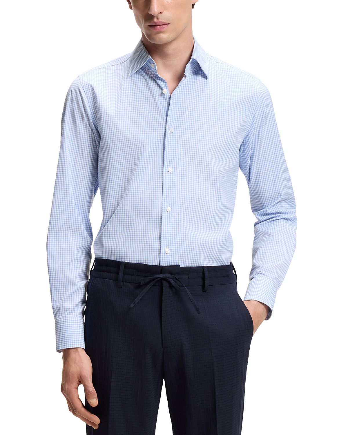 Boss Hank Kent Collar Slim Fit Dress Shirt