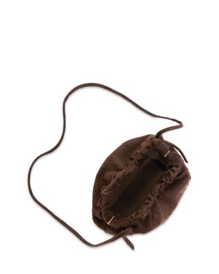 Mini Embossed Leather Cloud Clutch