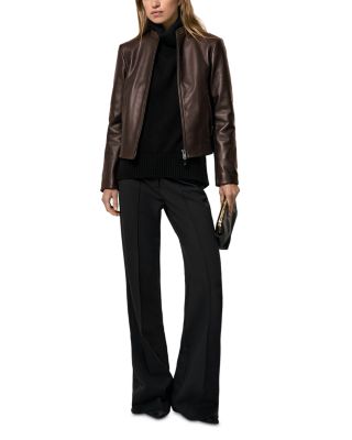 Petites Allie Leather Jacket