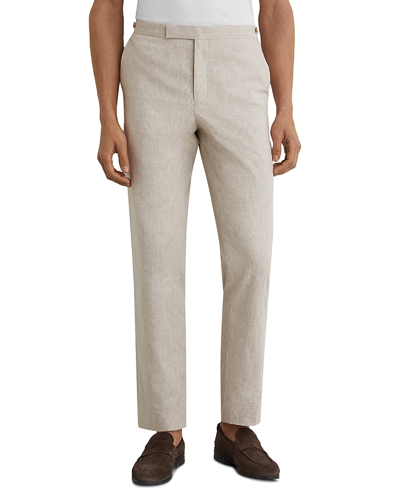 Reiss Cheltenham Tailored Fit Oatmeal Suit Trousers