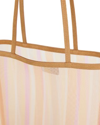 Filo Striped Mesh Tote Bag