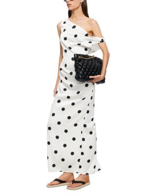 Sweetheart Polka Dot Maxi Dress