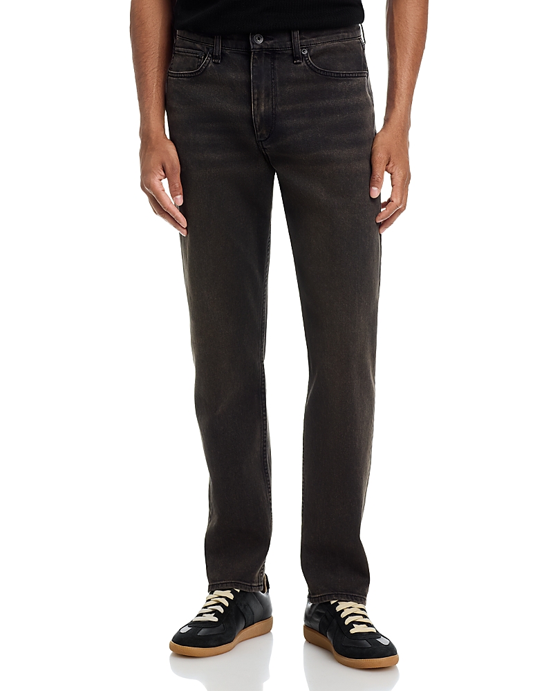 rag & bone Slim Fit Authentic Stretch Jeans in Brown Black