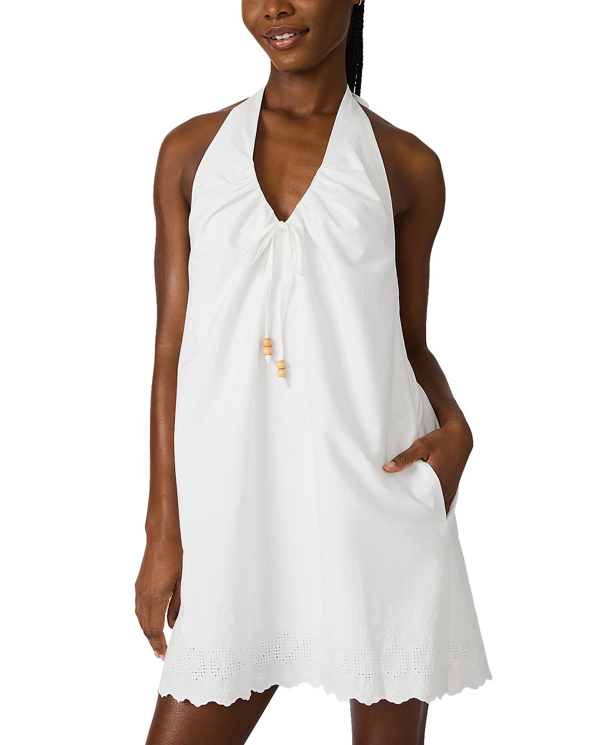 Steve Madden Adana Halter Eyelet Dress