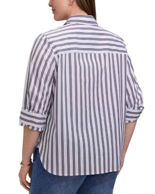 Plus Meghan Roll Tab Shirt