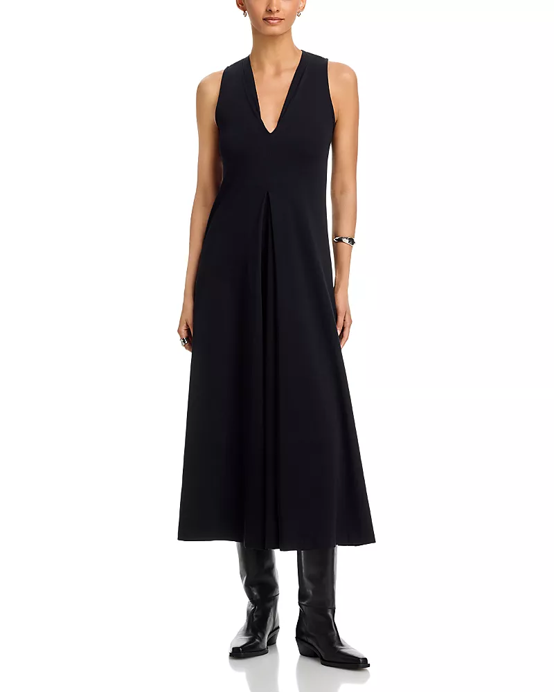 Majestic Filatures Supima Cotton V Neck Tank Dress