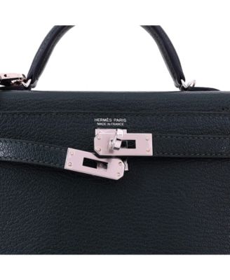 Kelly 20 Handbag Verso Chevre Mysore with Palladium Hardware