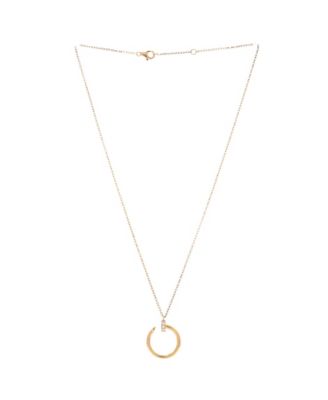  Juste un Clou Pendant Necklace 18K Gold with Diamonds, 16.25"