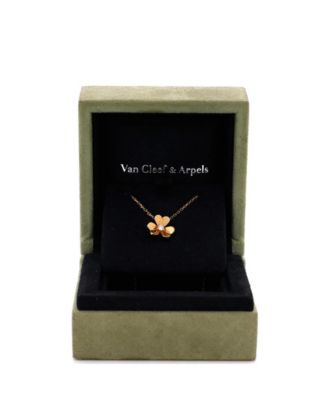  Mini Frivole Pendant Necklace 18K Gold and Diamond, 15.75"
