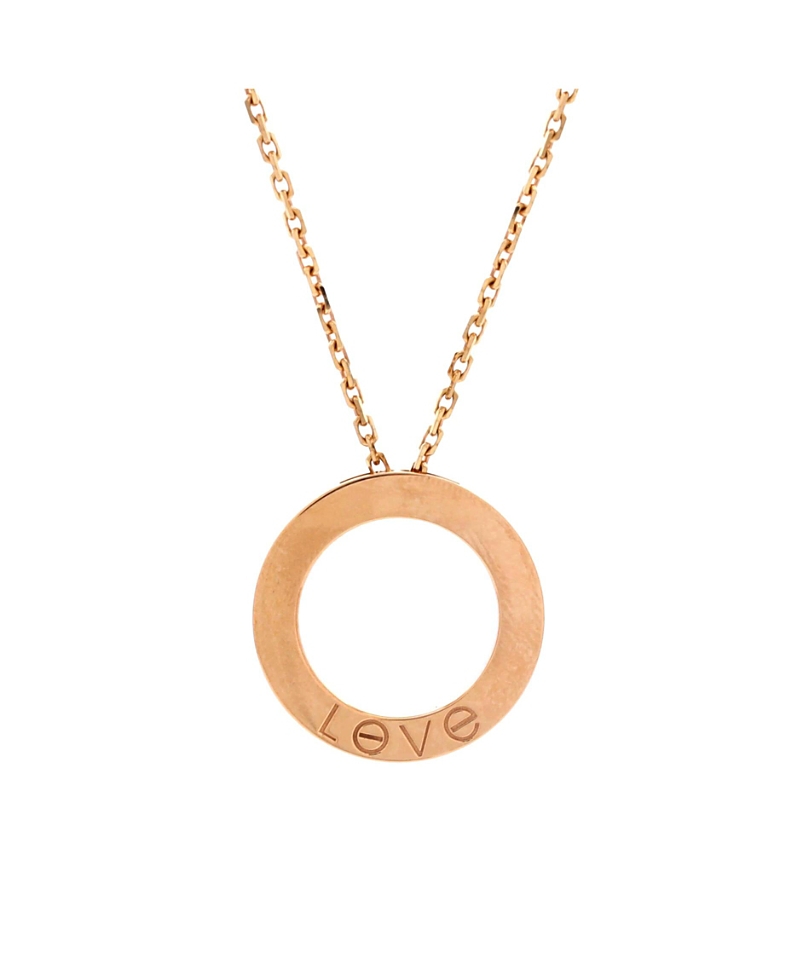 Pre-Owned Cartier Love Pendant Necklace 18K Rose Gold, 16.5