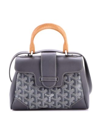  Mini Saigon Top Handle Bag Coated Canvas with Leather