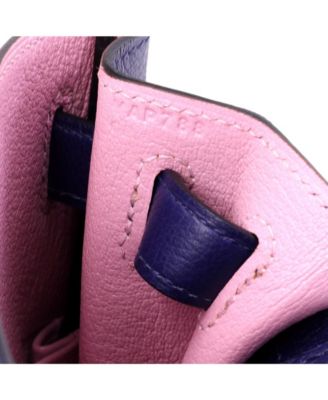 Kelly 28 Handbag Verso Evercolor with Palladium Hardware