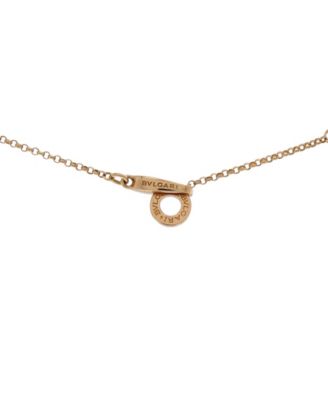  Bvlgari Bvlgari Pendant Necklace 18K Gold with Onyx, 18"