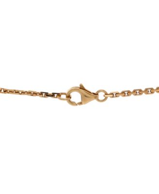  Love Interlocking Necklace 18K Gold and Diamonds, 17.25"