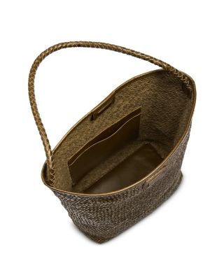 Signature Woven Leather Bucket Bag