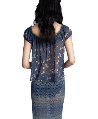  Night Blooming Chiffon Top