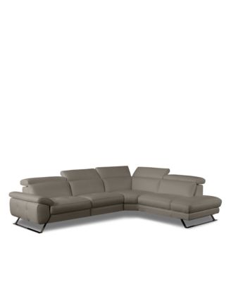 Tremezzo Three Piece Leather Sectional - Exclusive