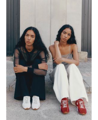 Women's TB.304 Nylon Red Sneakers