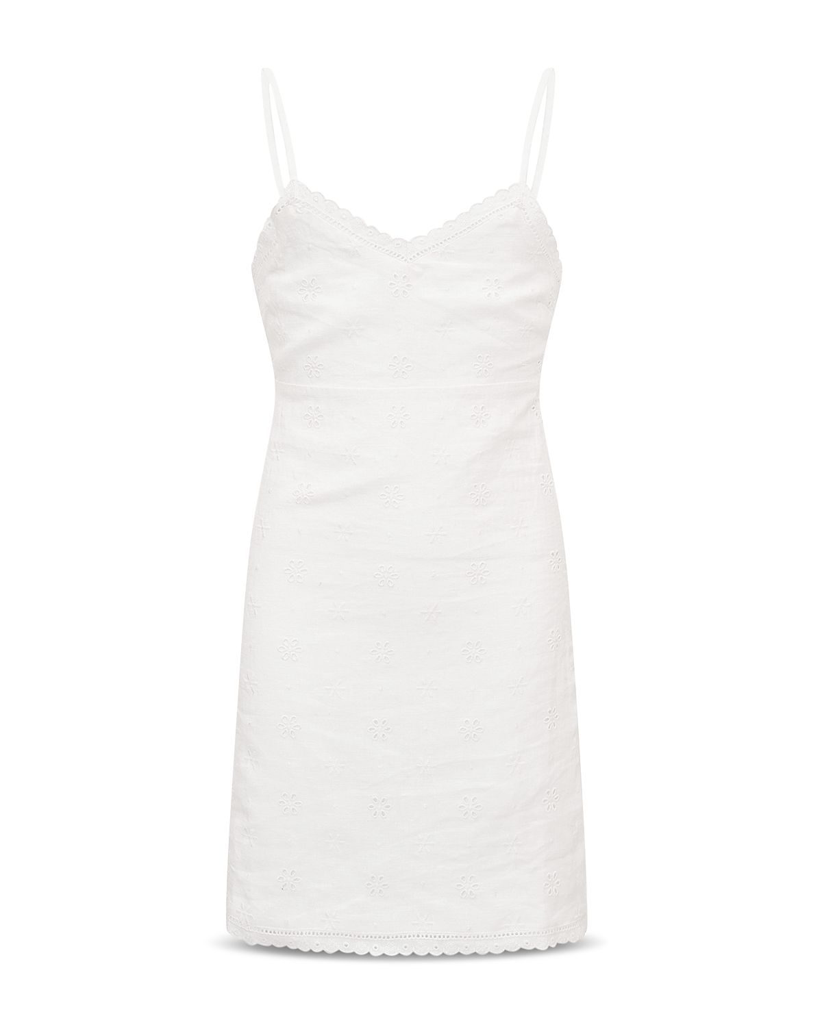 LoveShackFancy Girls' Virelai Linen Sleeveless Dress - Big Kid