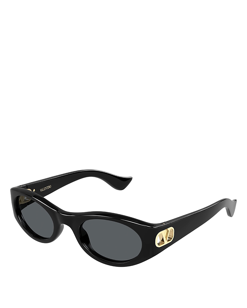 Valentino Garavani Valentino Oval Sunglasses, 52mm