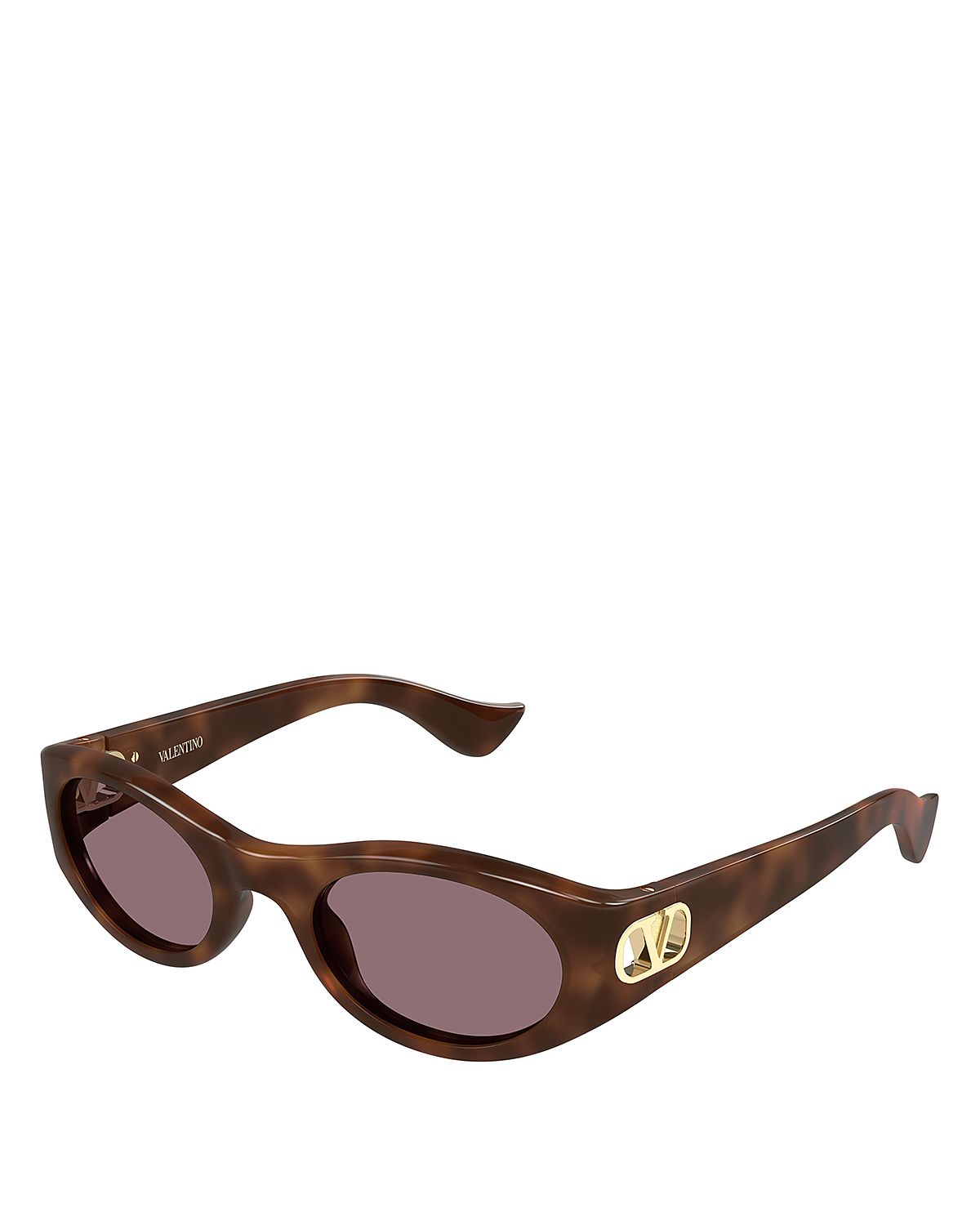 Valentino Oval Sunglasses, 52mm
