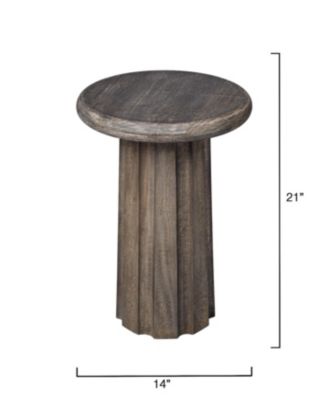  Cremini Wood Side Table
