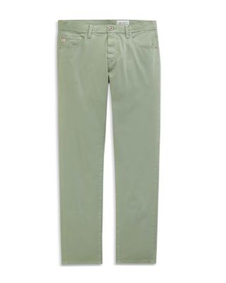 Tellis Slim Fit 34" Twill Pants in Faded Moss