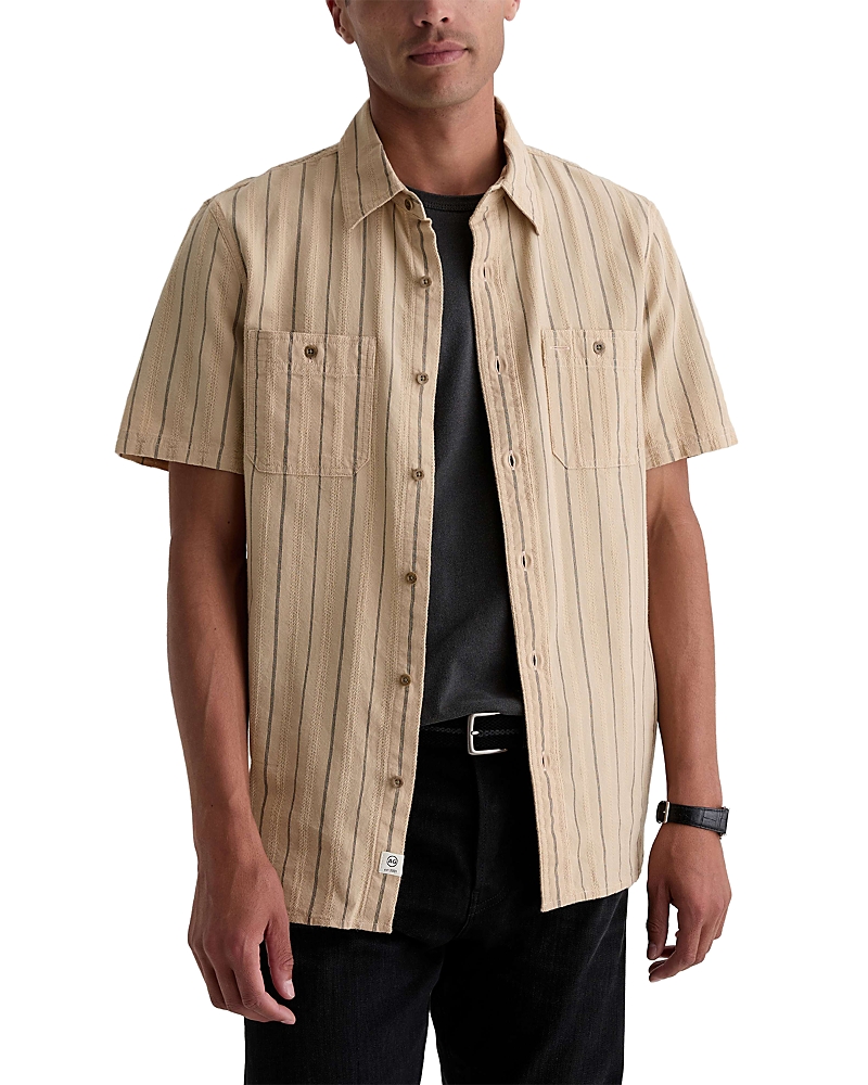 Ag Classic Fit Stripe Pocket Shirt
