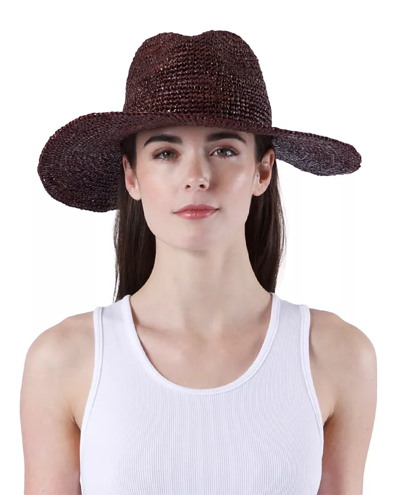 Eugenia Kim Emmanuelle Packable Raffia Fedora