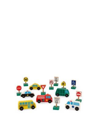 Wooden Vehicles and Traffic Signs - Ages 3+