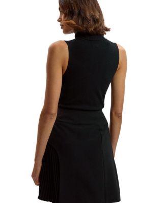  Buckle Pleated Mini Skirt