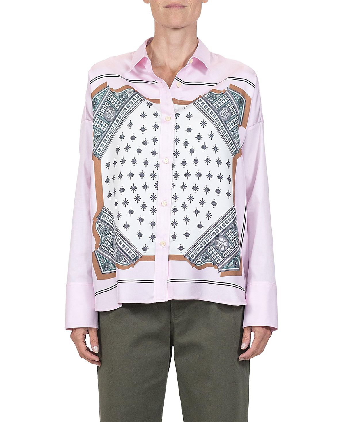 Callas Milano Sirene Scarf Front Shirt