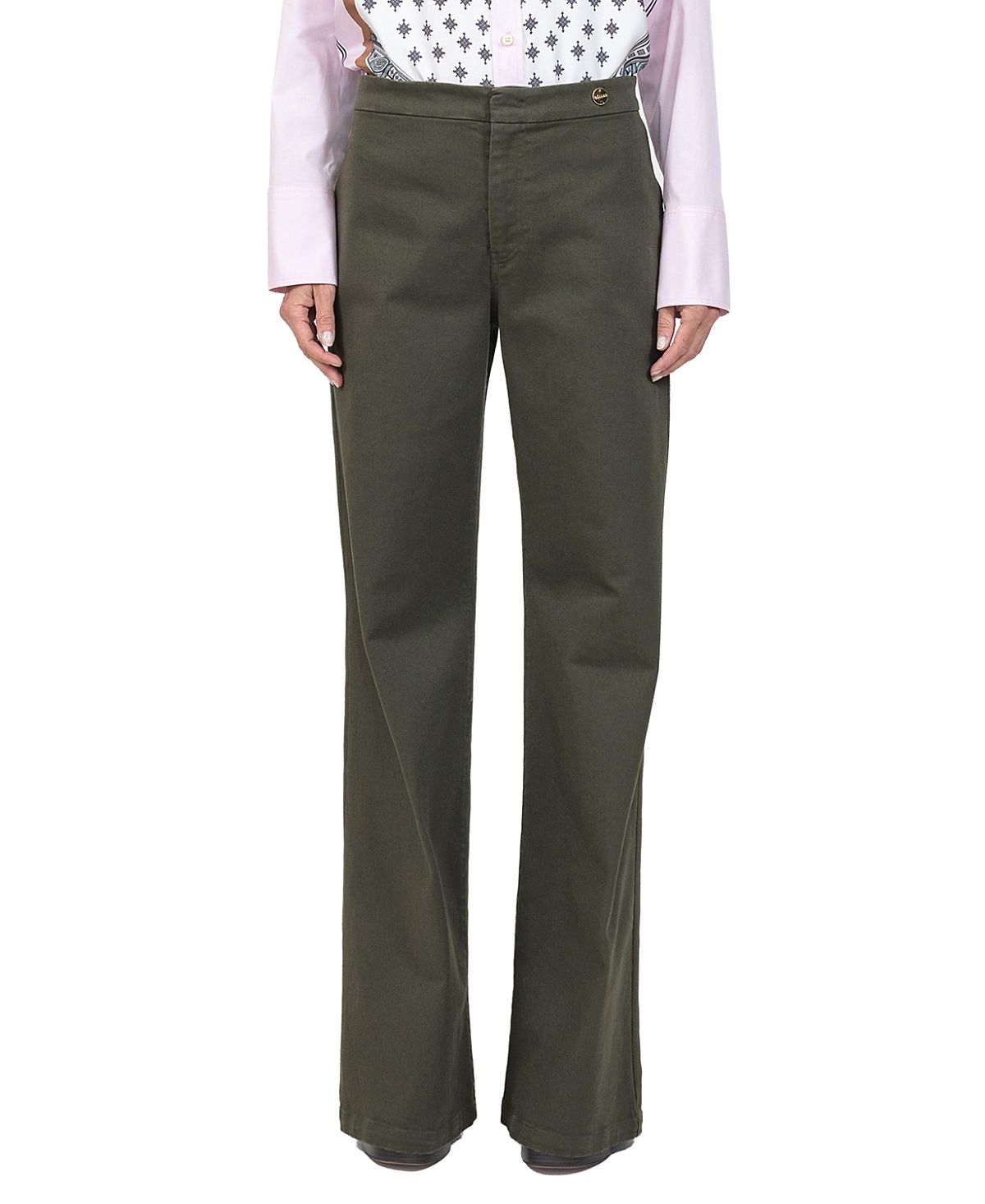 Callas Milano Jane High Waist Flare Twill Jeans