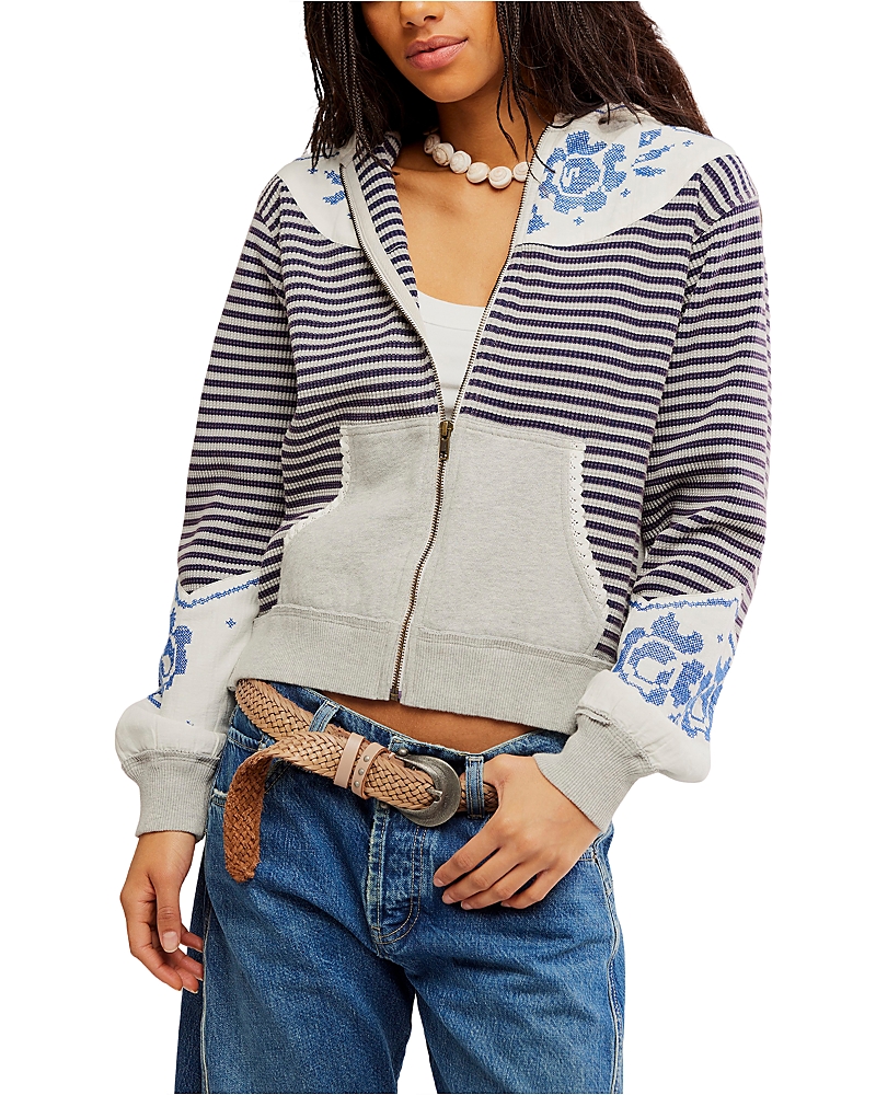 Free People Lydia Zip Up Jacket