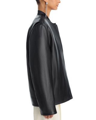 Leather Minimal Biker Jacket