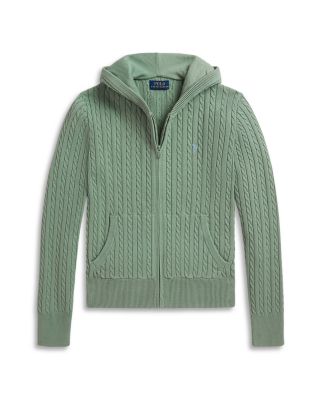Girls' Mini Cable Cotton Full Zip Hoodie - Little Kid, Big Kid