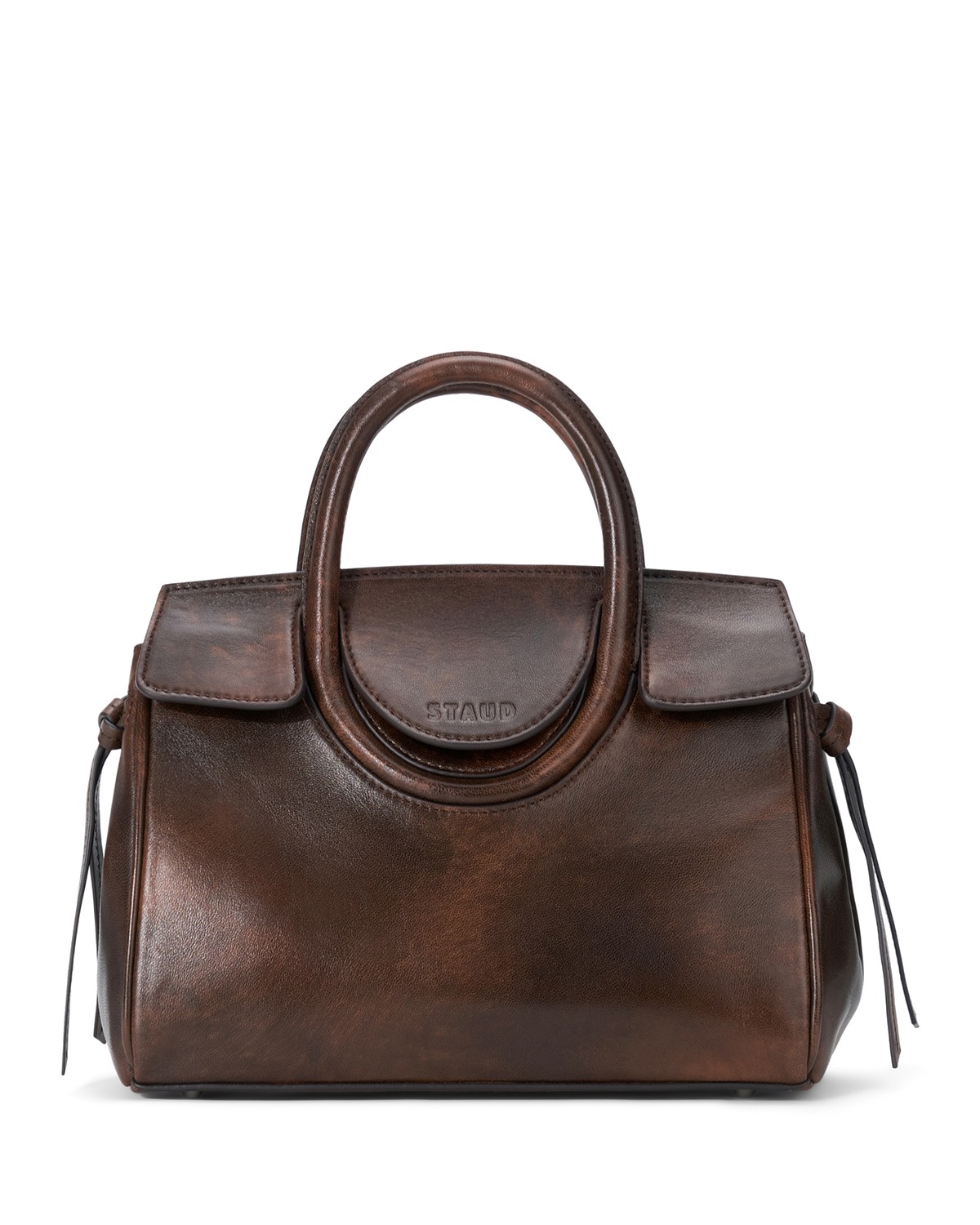 Maude Mini Leather Carryall Bag