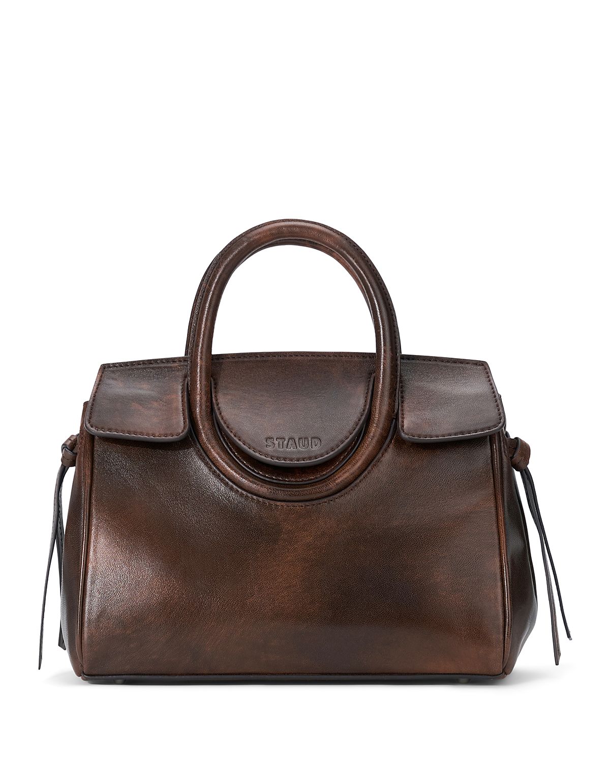 Staud Maude Mini Leather Carryall Bag