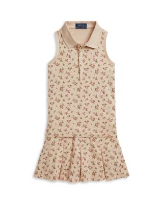 Girls' Floral Stretch Mesh Polo Shirt & Skort Set - Little Kid, Big Kid