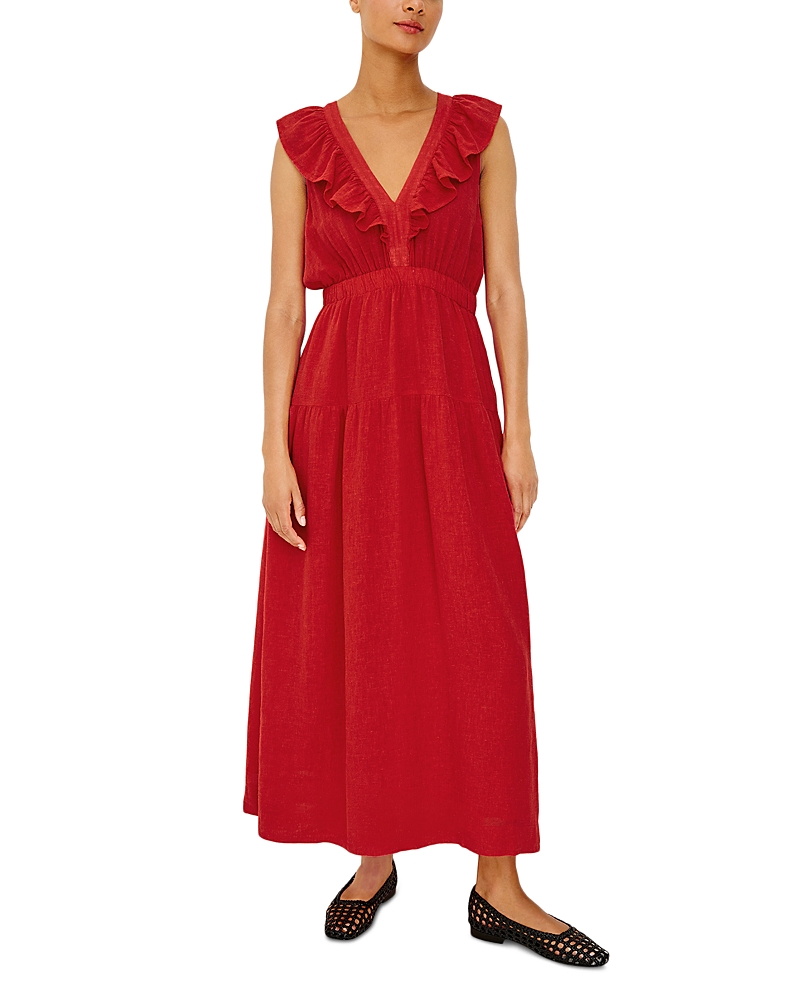 Rails Beaux Ruffle Neck Maxi Dress